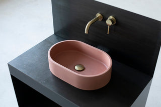 concrete sink basin vessel sink bathroom vanity
