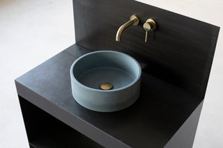 concrete vessel sink round