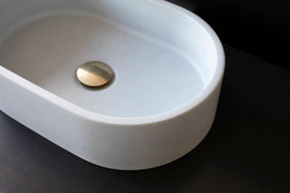 concrete sink basin vessel sink bathroom vanity