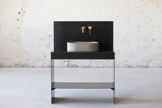 concrete sink basin vessel sink bathroom vanity