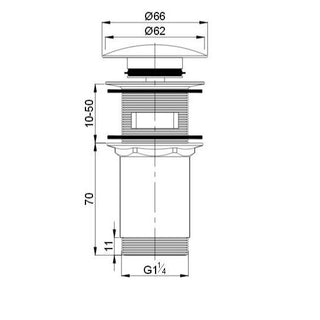 Omnires Basin waste \ Matt black