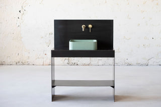 concrete sink basin vessel sink bathroom vanity