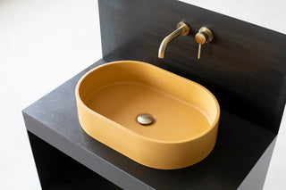concrete vessel sink for bathroom