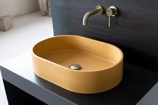 concrete vessel sink for bathroom